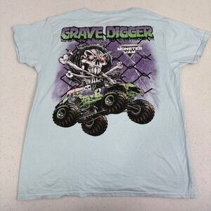 Monster‎ Jam Mens 2XL Grave Digger T-Shirt Short Sleeve Motorsport Fan Tee